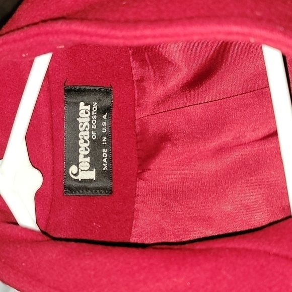 Vintage Red Wool Coat - Picture 5 of 8